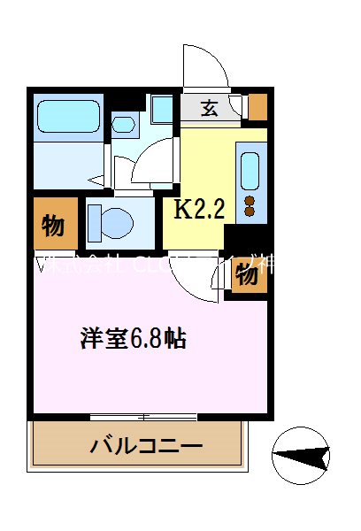 メゾンクレール船越 間取り図