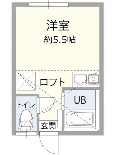 ジェラルド 102号室 間取り