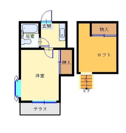 コーポミヨシ富岡 201号室 間取り