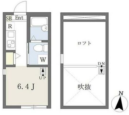 FA六浦ⅡA 201号室 間取り