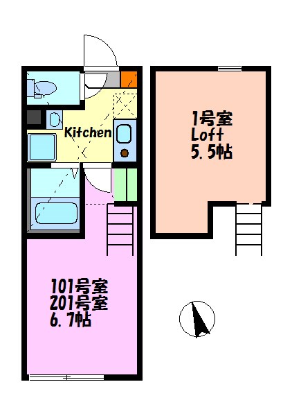 ライトブリックス追浜 間取り図