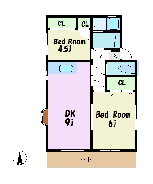 明武荘 間取り図