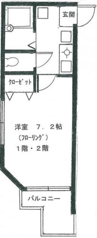 メーハン高谷 103号室 間取り