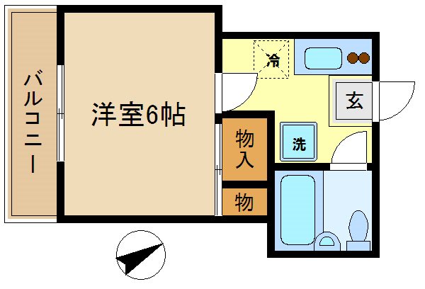 ストークハイツ糸川 103号室 間取り