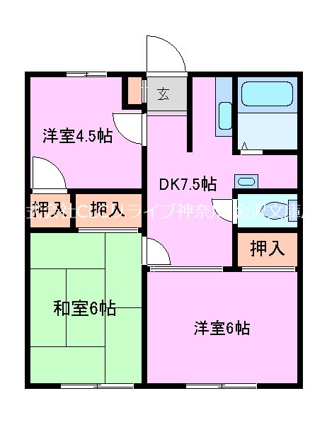 シーサイドパレス乙舳  間取り図