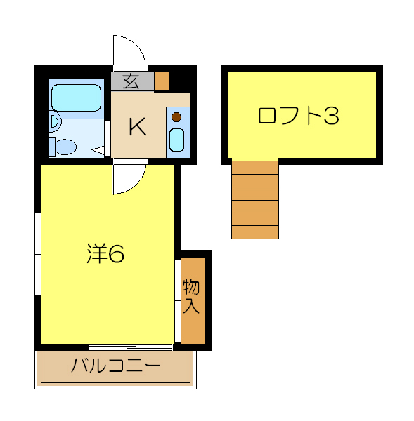 アパートメント東夏山 203号室 間取り