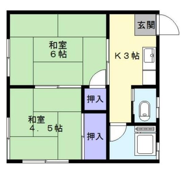 第二浅野アパート 間取り図