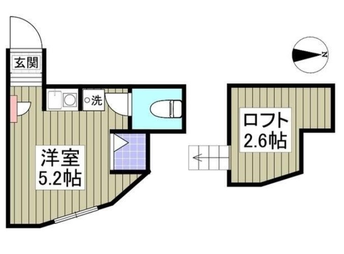 ユナイト船越アンドリアノフ 201号室 間取り