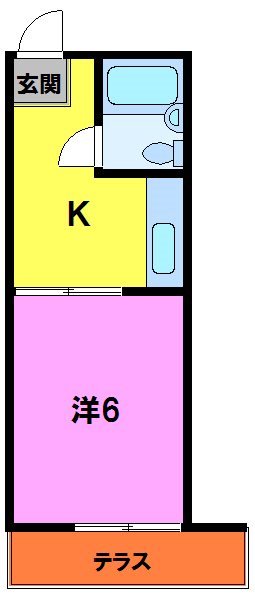 クリエール鈴木 102号室 間取り