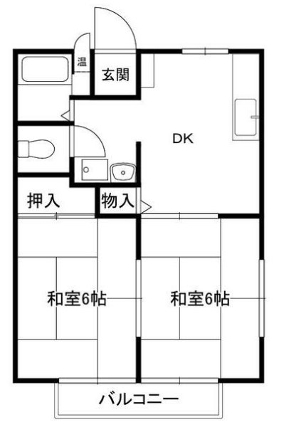 ハイツ西村 201号室 間取り