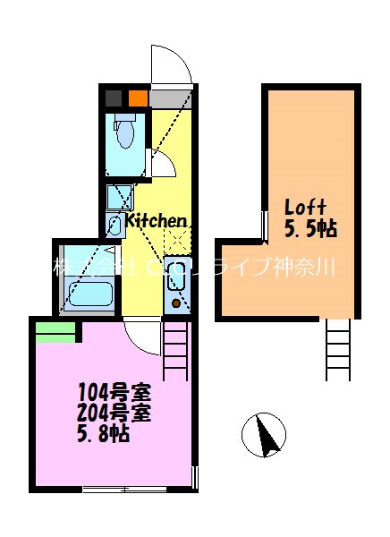 ライトブリックス追浜 間取り図