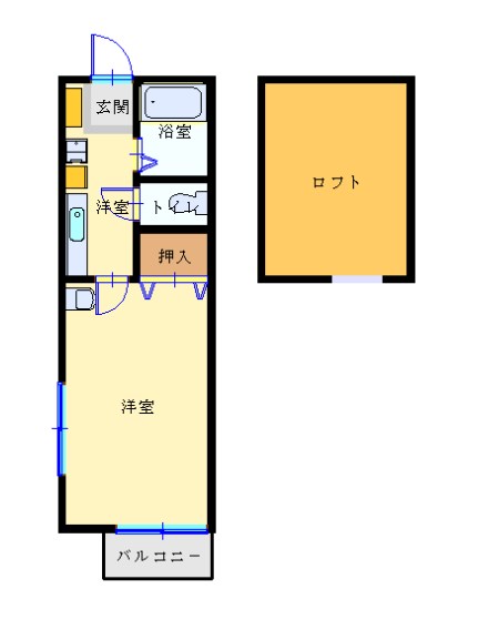 クイーンシップ横須賀中央 間取り図