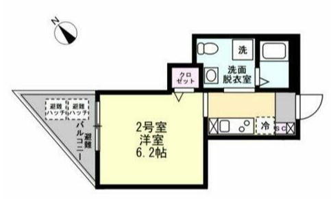 ベイルーム横須賀中央Ⅱ 間取り図