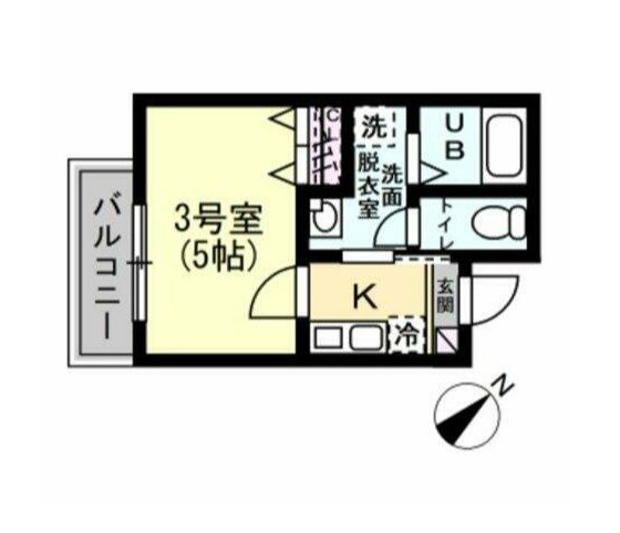 Searex横須賀中央 301号室 間取り