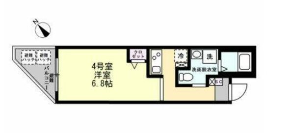 ベイルーム横須賀中央Ⅱ 間取り図