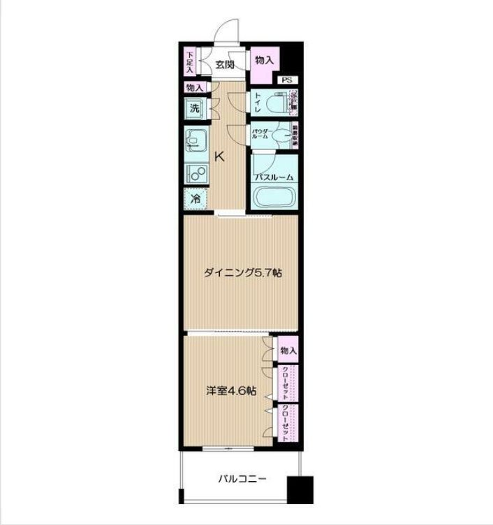 日神デュオステージ横須賀中央 間取り図