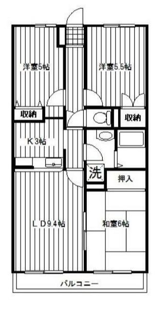 フォレストヒルズ磯子 821号室 間取り