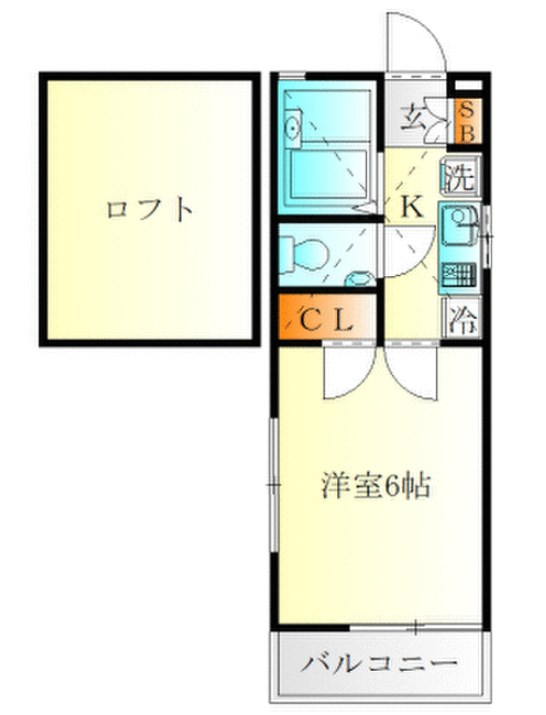 ラフィール汐入 間取り図