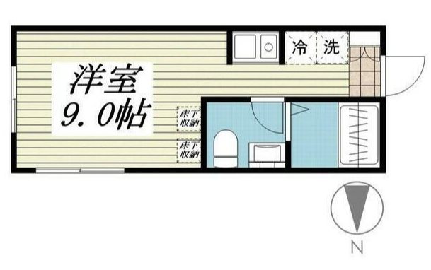 エクリス 105号室 間取り