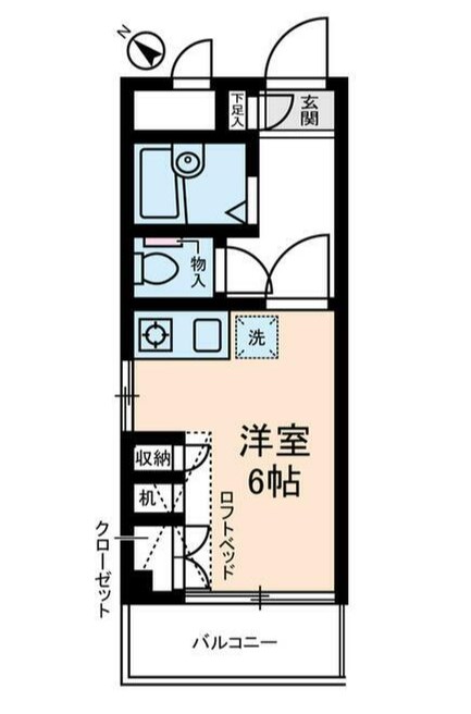 シーサイドカモシタ 間取り図