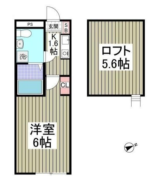 コーポたかなみ 202号室 間取り