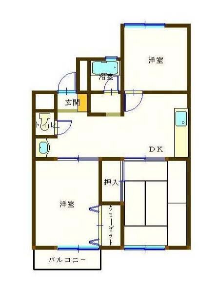 マエザワ第2コーポ 間取り図