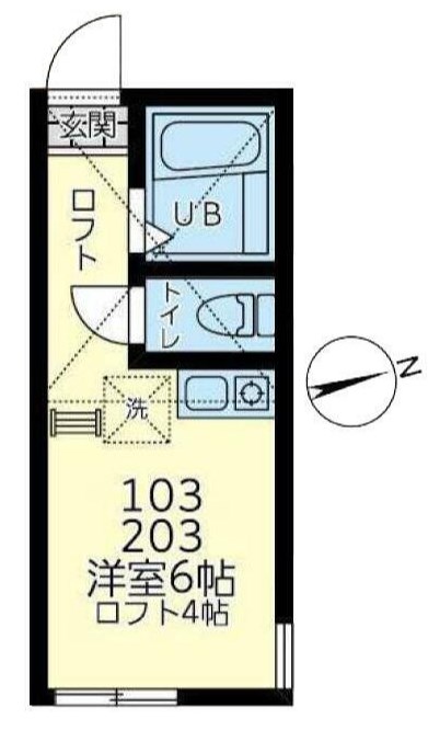 ユナイト追浜オルレアン 間取り図