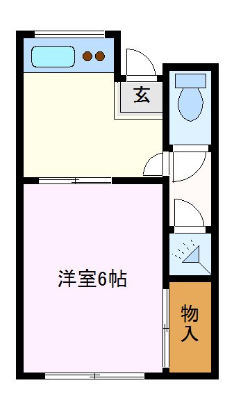 大武荘3号 間取り図