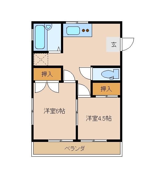 大武ハイツ 間取り図