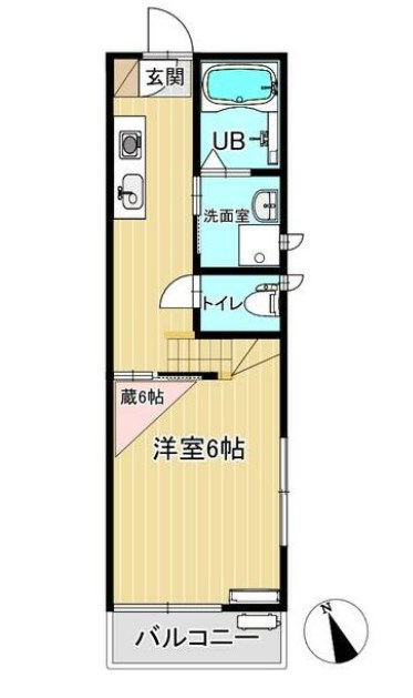 シャンティ六浦Ⅱ 103号室 間取り