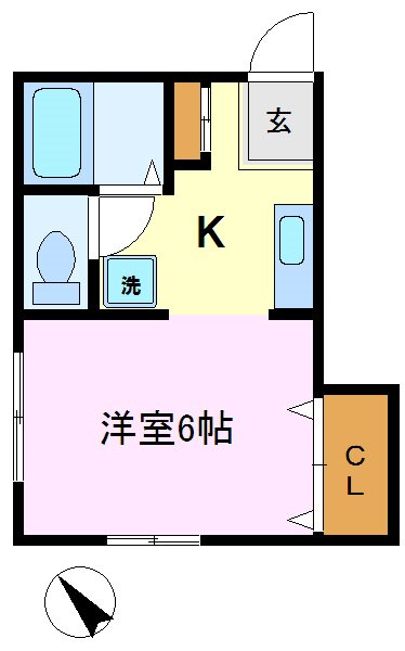 フレグランス 101号室 間取り