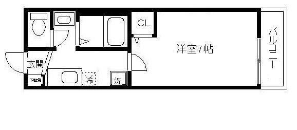 ガーデン植幸 203号室 間取り