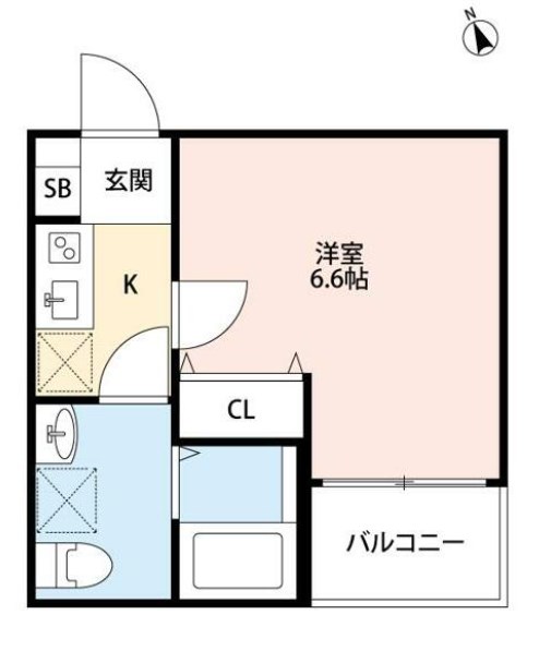 HACK　HOUSE　洲崎町 101号室 間取り