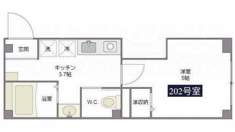 ベルメゾンⅡ  間取り図