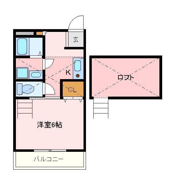 ライフモリ2号館 間取り