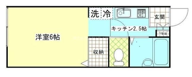 コーポスズキ 間取り図