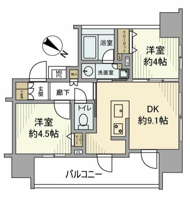 クリオ横須賀中央 間取り