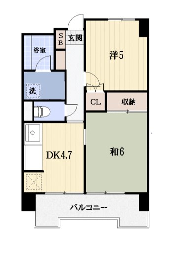 エヴァークレスト六浦 間取り図