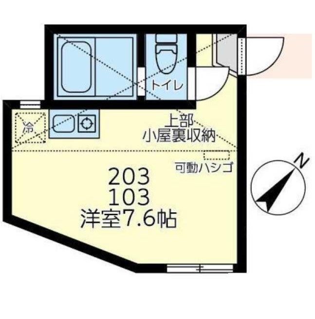 ユナイト追浜セレナーデ 103号室 間取り