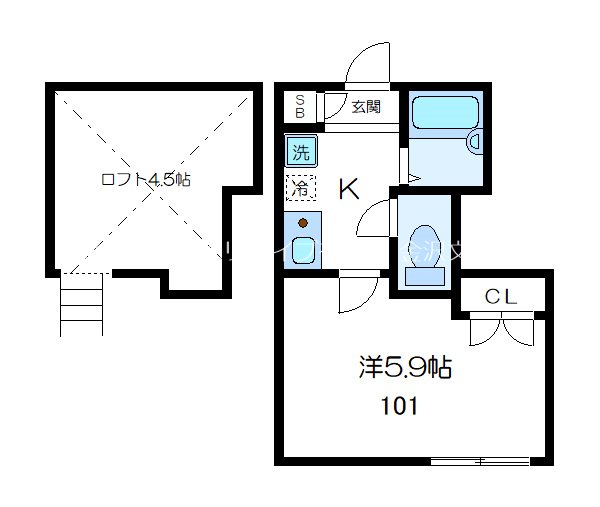 鈴木アパート 間取り図