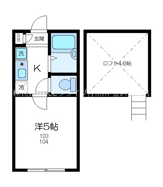 鈴木アパート 間取り図