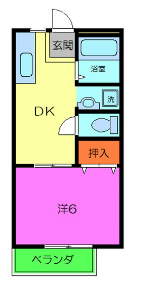 パレスタツミ 間取り図