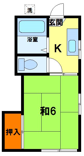 ハイツ西山 間取り図