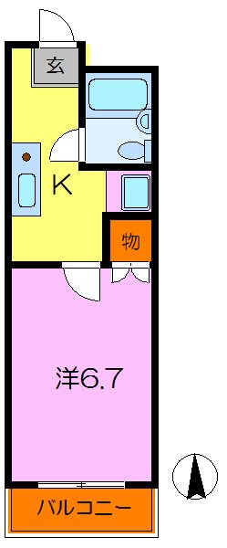 日宝コート金沢文庫 間取り図