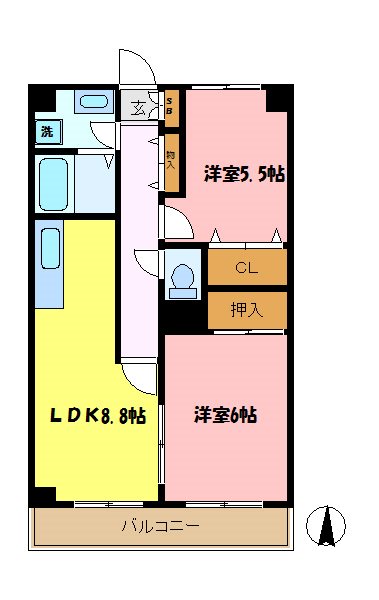 グレイスコート金沢文庫 間取り図