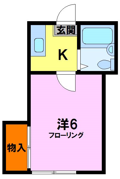 ベイサイドミヨシシバ 205号室 間取り