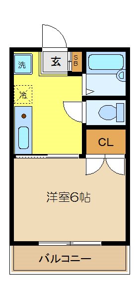 アビタシオンアサバ 間取り図