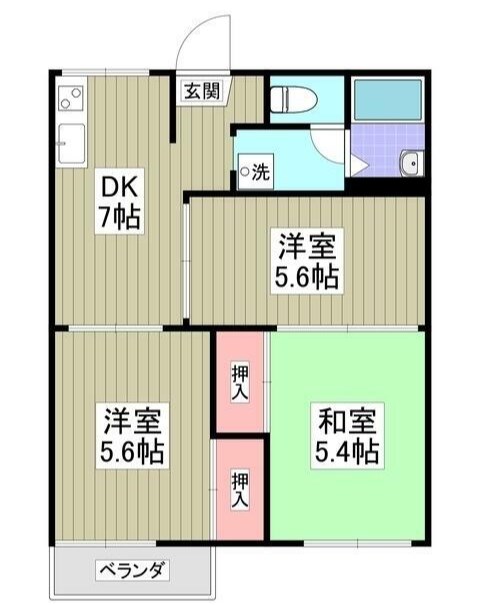 オークハイツ 間取り図