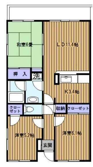 ディアパーク杉田南 間取り図