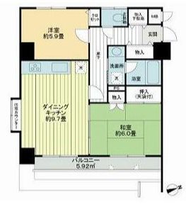 ダイアパレスウィザス追浜 間取り図